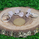 Ring - Rough Rose Quartz Points (Adjustable)