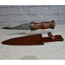 Athame - Rosewood Handled Damascus Steel 7.5" Long-Home/Altar-Azure Green-The Bat Witch Cavern