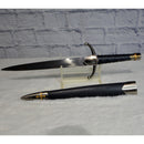 Athame - Medieval Style - 15" Long-Home/Altar-Azure Green-The Bat Witch Cavern