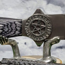 Athame - Pentagramme runique - 9,5" de long