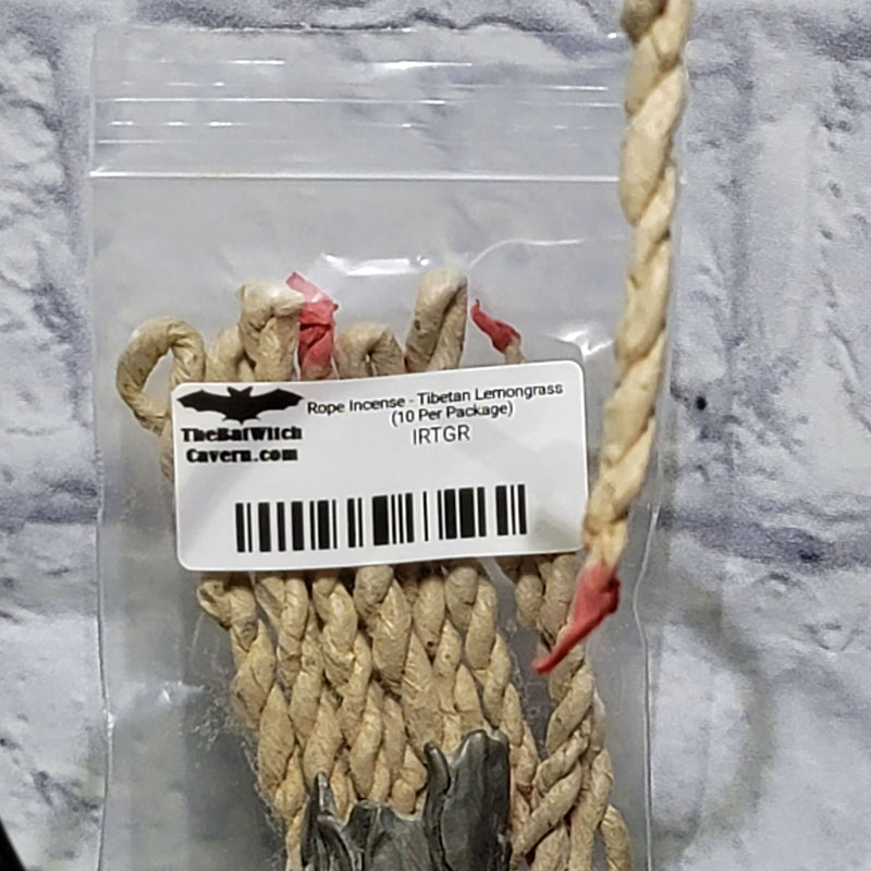 Rope Incense - Tibetan Lemongrass 3.5" (10 Per Package)