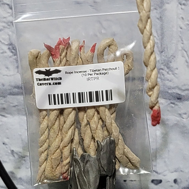 Encens en corde - Patchouli tibétain 3,5" (10 par paquet)
