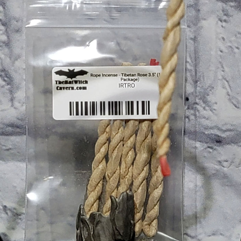 Encens en corde - Rose tibétaine 3,5" (5 par paquet)