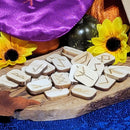 Rune Set - Traditional Wooden Runes with Satin Bag