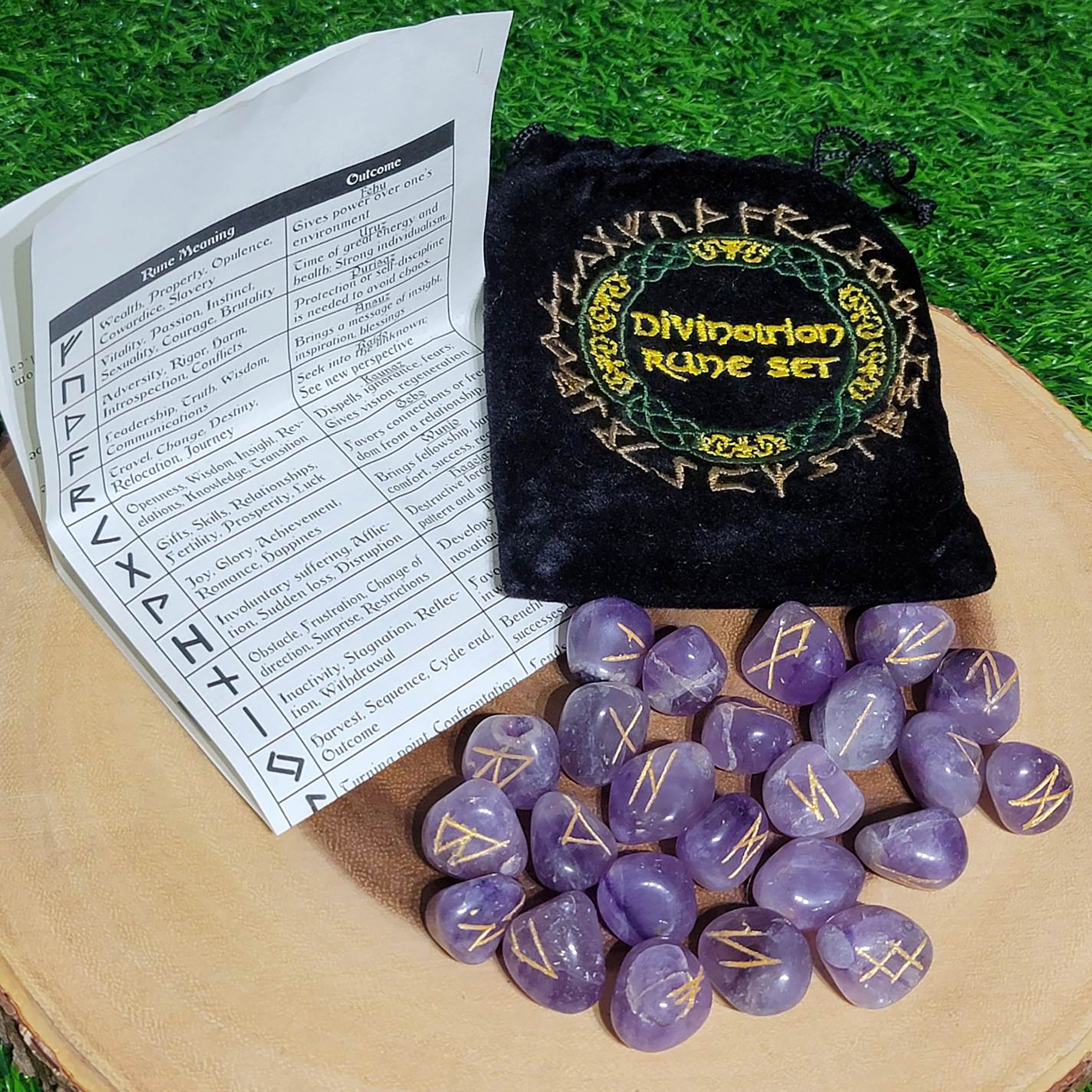 Witchcraft & Wiccan Rune Stones Crystals
