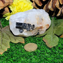 Rough Nugget - Quartz with Green Tourmaline