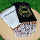 Rune Set - Clear Quartz with Velvet Bag