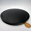 Black Obsidian Scrying Mirror - 8"-Home/Altar-Azure Green-The Bat Witch Cavern