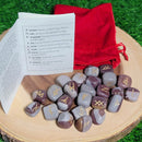 Rune Set - Sacred Narmada with Velvet Bag