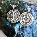 Elder Futhark Bindrune for Resilience Necklace-Jewellery-Deva Designs-The Bat Witch Cavern