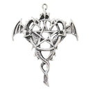 Pendant and Necklace - Dragon Pentagram-Jewellery-Starlinks-The Bat Witch Cavern