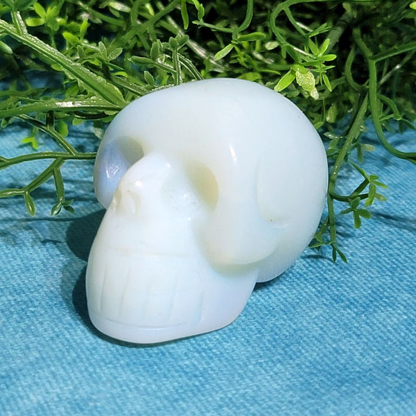 Opalite Stone Skull 1.75"
