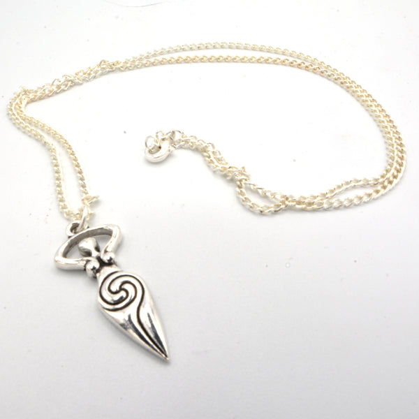 Pendant and Necklace - Spiral Goddess-Jewellery-Starlinks-The Bat Witch Cavern