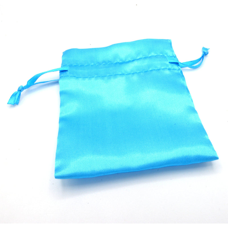 Satin Pouches - 3" x 4" - Assorted Colors-Home/Altar-Starlinks-Light Blue-The Bat Witch Cavern