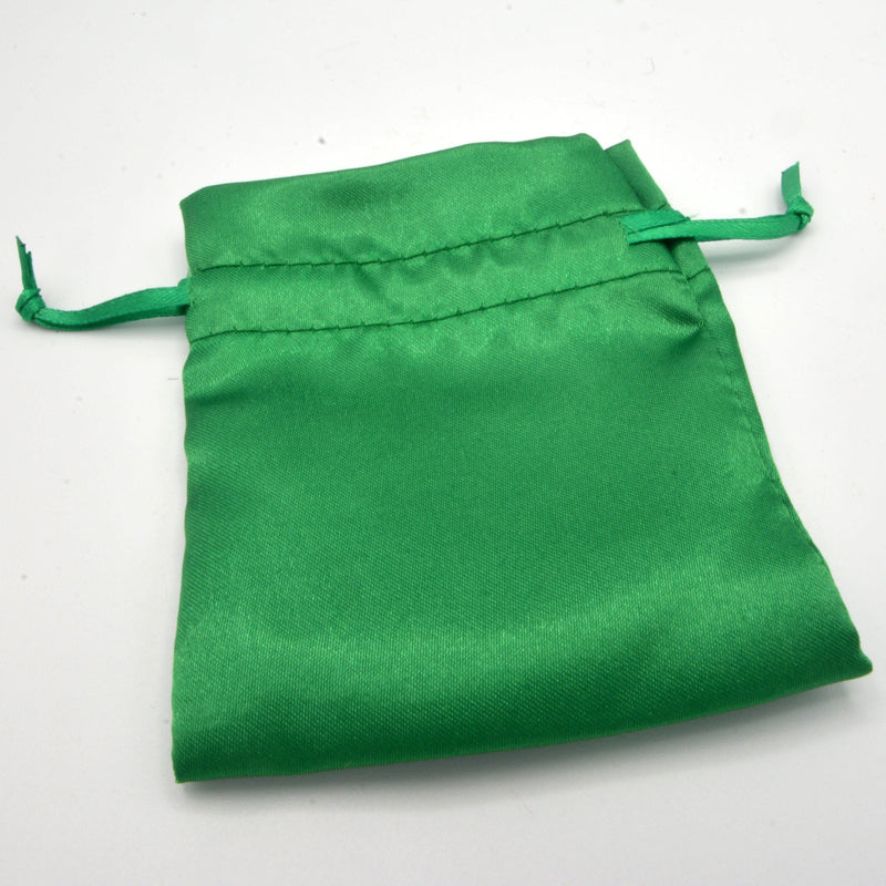 Satin Pouches - 3" x 4" - Assorted Colors-Home/Altar-Starlinks-Green-The Bat Witch Cavern