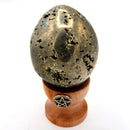 Pyrite Egg - 2"-Crystals/Stones-Azure Green-The Bat Witch Cavern