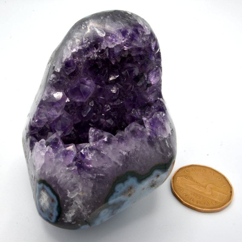 Druze - Amethyst - Full Body Polished-Rock Tumbling-Azure Green-Variant 1-The Bat Witch Cavern