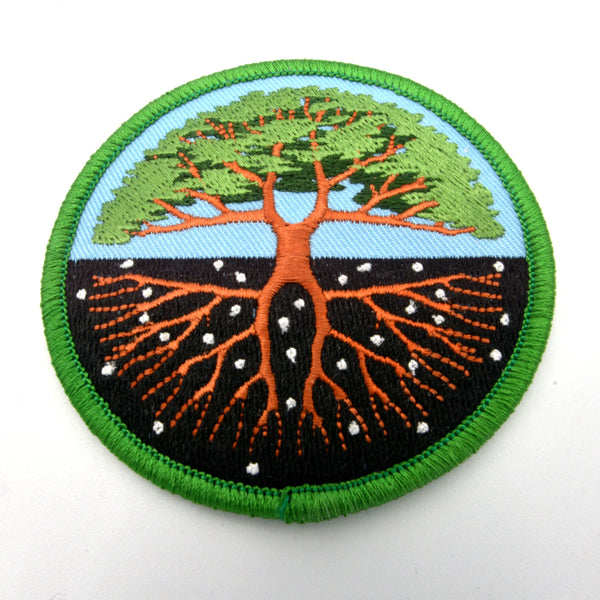Iron-on Patch - Tree of Life 3"-Home/Altar-Azure Green-The Bat Witch Cavern