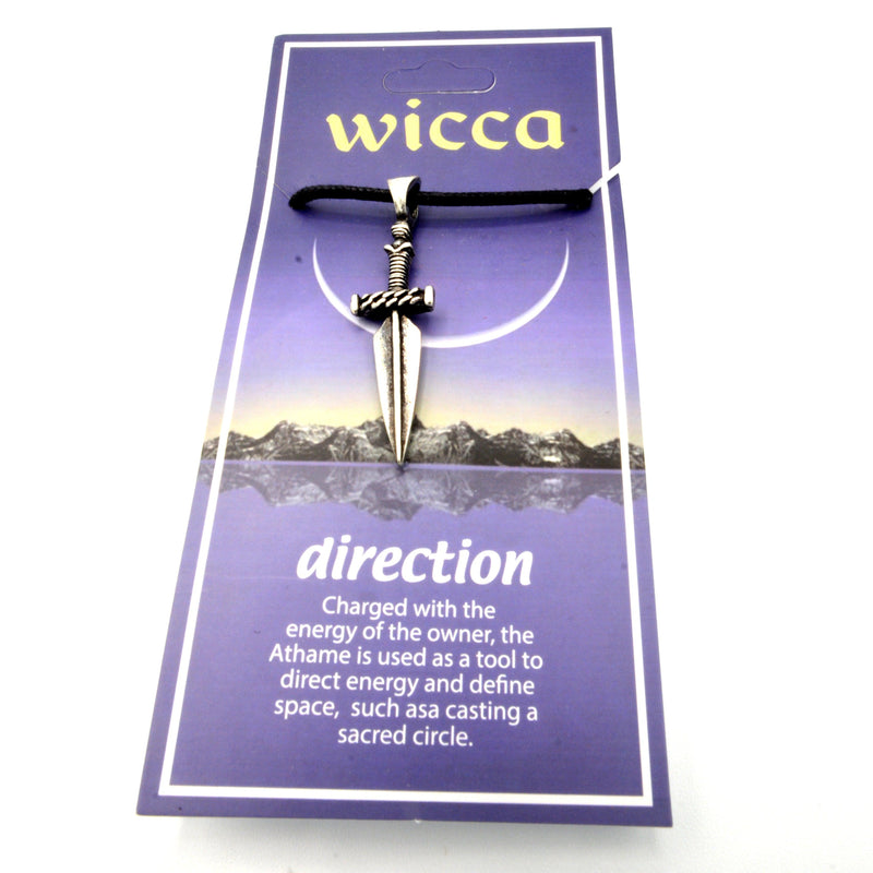 Wicca Direction Amulet Necklace-Jewellery-Azure Green-The Bat Witch Cavern