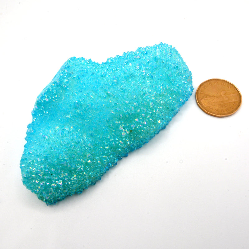 Druze - Crystal Turquoise (Various Sizes)-Rock Tumbling-Azure Green-Specimen 3 - 238grams-The Bat Witch Cavern