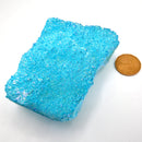 Druze - Crystal Turquoise (Various Sizes)-Rock Tumbling-Azure Green-Specimen 4 - 396grams-The Bat Witch Cavern