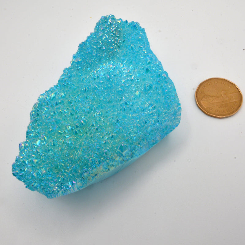 Druze - Crystal Turquoise (Various Sizes)-Rock Tumbling-Azure Green-Specimen 6 - 284grams-The Bat Witch Cavern