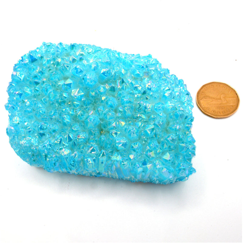Druze - Crystal Turquoise (Various Sizes)-Rock Tumbling-Azure Green-Specimen 7 - 449grams-The Bat Witch Cavern