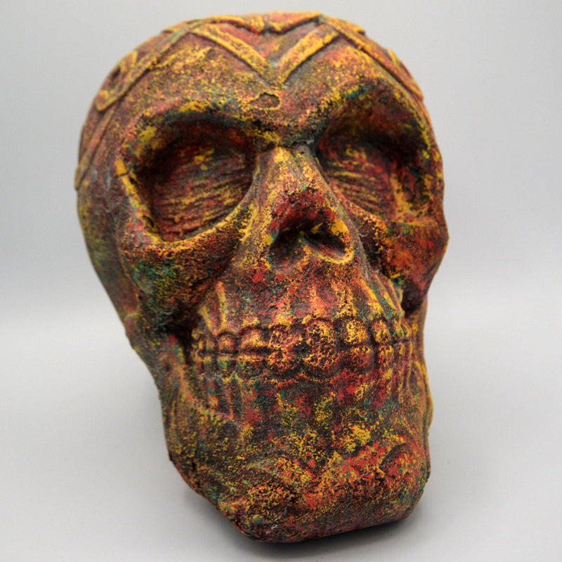 Volcanic Stone Skull - 6" Tall-Home/Altar-Kheops-The Bat Witch Cavern