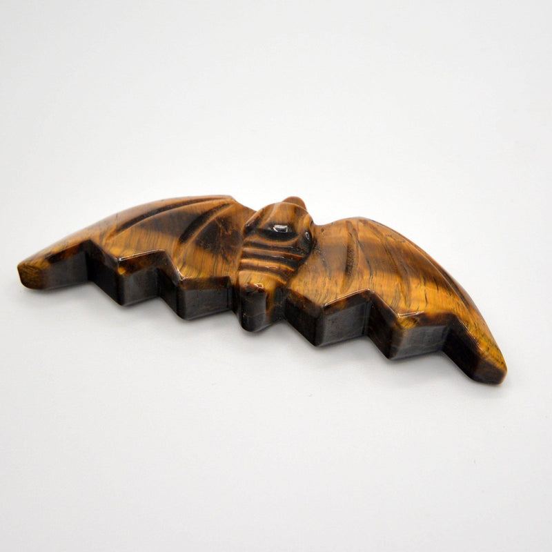 Tigers Eye Carved Bat-Crystal/Stones-AE-The Bat Witch Cavern