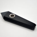 Obsidian Crystal Point Pipe w/Metal Filter-Crystals/Stones-AE-The Bat Witch Cavern