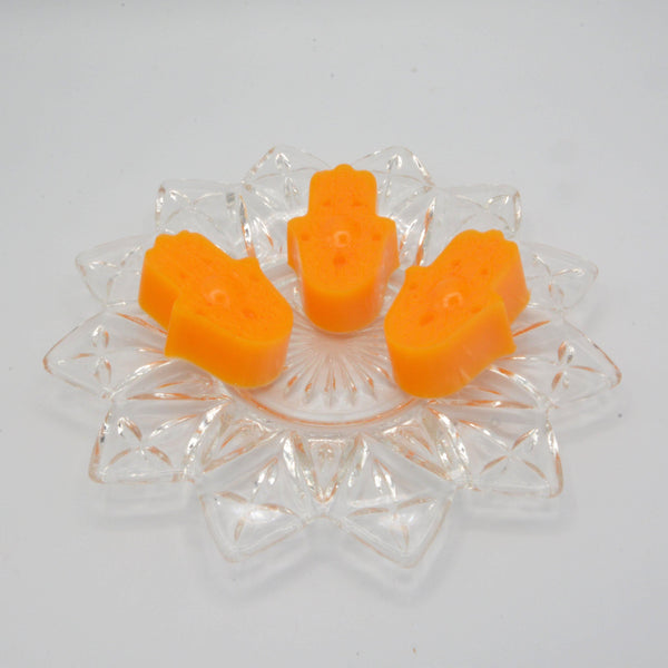 Wax Melts - Hamsa Hand (Quantity 3)-Crafted Products-The Bat Witch Cavern-Purify and Protect (Sweet Orange EO & Anise Star EO)-The Bat Witch Cavern