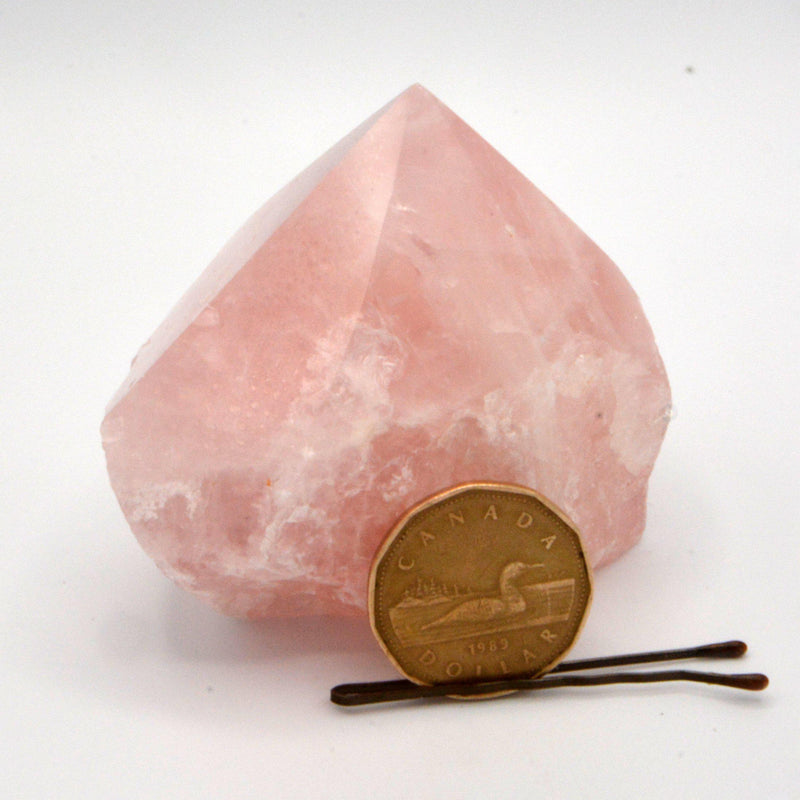 Rose Quartz Polished Point (3" Height)-Crystals/Stones-Kheops - SR-The Bat Witch Cavern