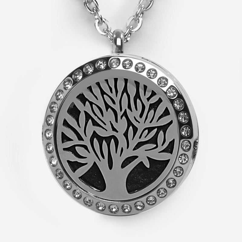 Necklace - Tree of Life Aromatherapy Pendant-Jewellery-Quanta Distribution Inc.-The Bat Witch Cavern