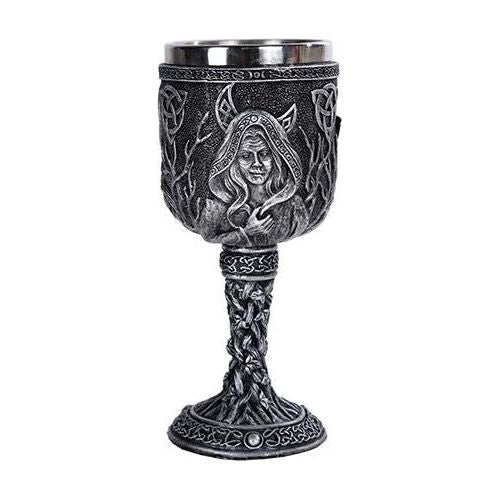 Triple Moon Goddess Goblet-Home/Altar-Quanta Distribution Inc.-The Bat Witch Cavern