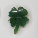 Earrings - Shamrock Studs - Canadian Jade 0.5"