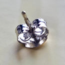 Earrings - Shamrock Studs - Canadian Jade 0.5"