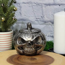 Pumpkin Skull Pot - (4.33" Tall)