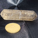 Baguette à double terminaison en quartz fumé de qualité A - 2" à 2,5" de long