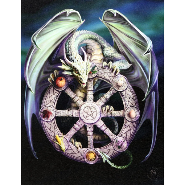 Canvas Art Print - Wheel of the Year by Anne Stokes-Home/Altar-Kheops-The Bat Witch Cavern