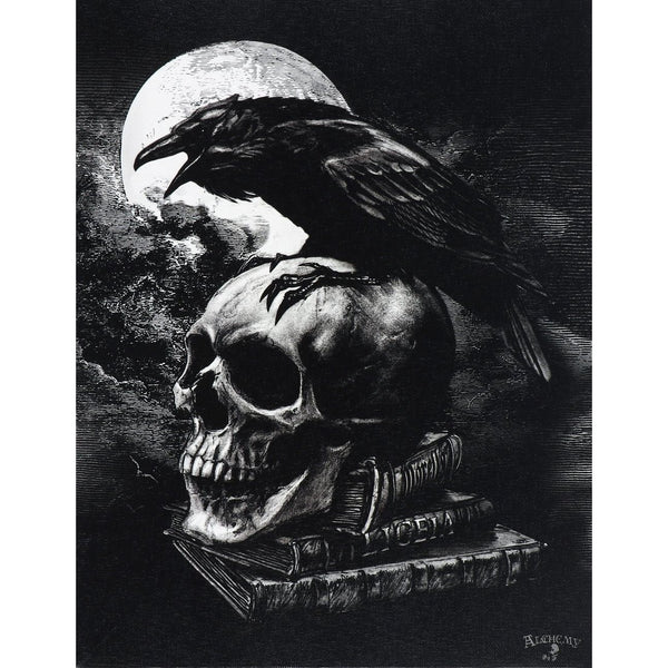 Canvas Art Print - Poe's Raven by Alchemy Gothic of England-Home/Altar-Kheops-The Bat Witch Cavern