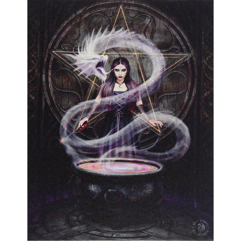 Canvas Art Print - The Summoning by Anne Stokes-Home/Altar-Kheops-The Bat Witch Cavern