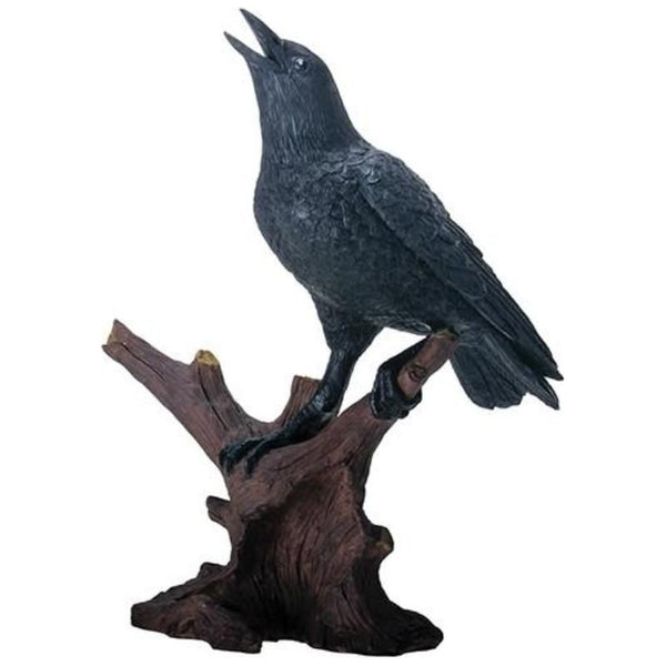 Raven Statue - Mouth Open-Home/Altar-Quanta Distribution Inc.-The Bat Witch Cavern