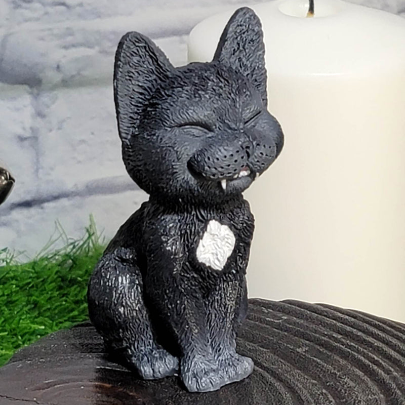 Teehee Cat Figurine - (4" Tall)