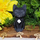 Teehee Cat Figurine - (4" Tall)