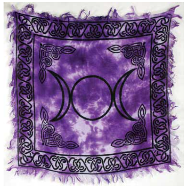 Altar Cloth - Tripe Moon Design - 18" x 18"-Home/Altar-Quanta Distribution Inc.-The Bat Witch Cavern