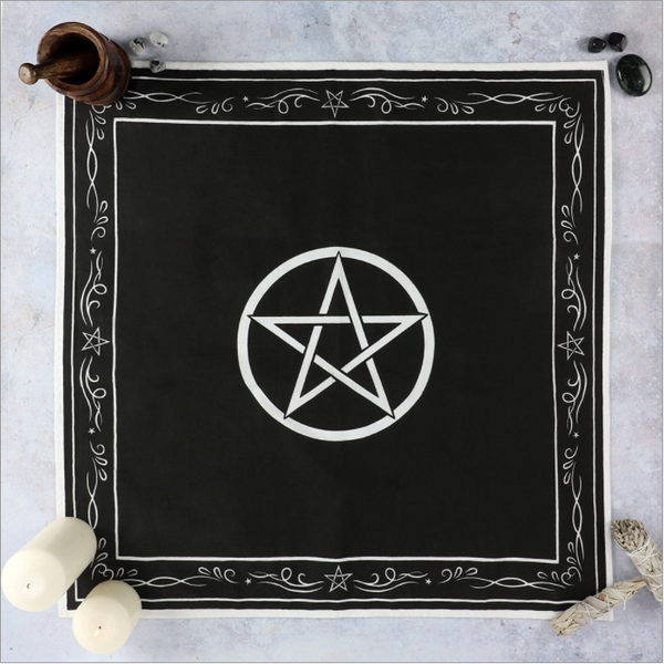Altar Cloth - Pentacle - 27.5" x 27.5"-Home/Altar-Starlinks-The Bat Witch Cavern