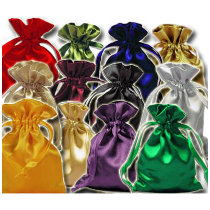 Satin Pouches - 3" x 4" - Assorted Colors-Home/Altar-Starlinks-Beige-The Bat Witch Cavern