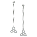 Silver Trinity Knot - Post Earrings-Jewellery-Nature's Expression-The Bat Witch Cavern