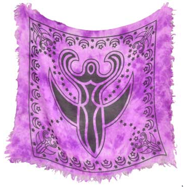 Altar Cloth - Goddess Design - 18" x 18"-Home/Altar-Quanta Distribution Inc.-The Bat Witch Cavern