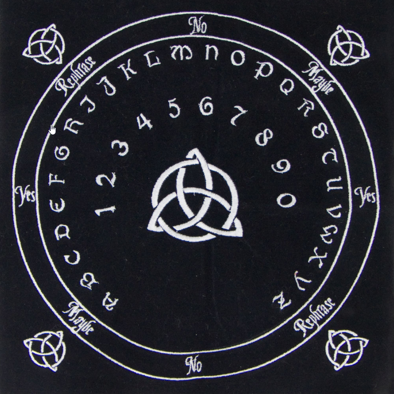 Pendulum Mat - Pentagram - 12" x 12"-Crystals/Stones-Kheops-The Bat Witch Cavern